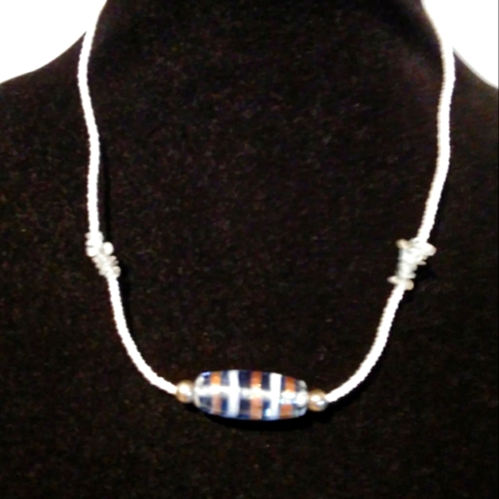 Focal Glass Boho Necklace
